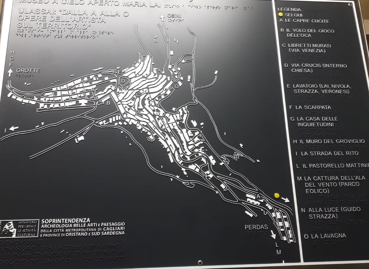A Ulassai per il museo a cielo aperto dell'artista sarda Maria Lai